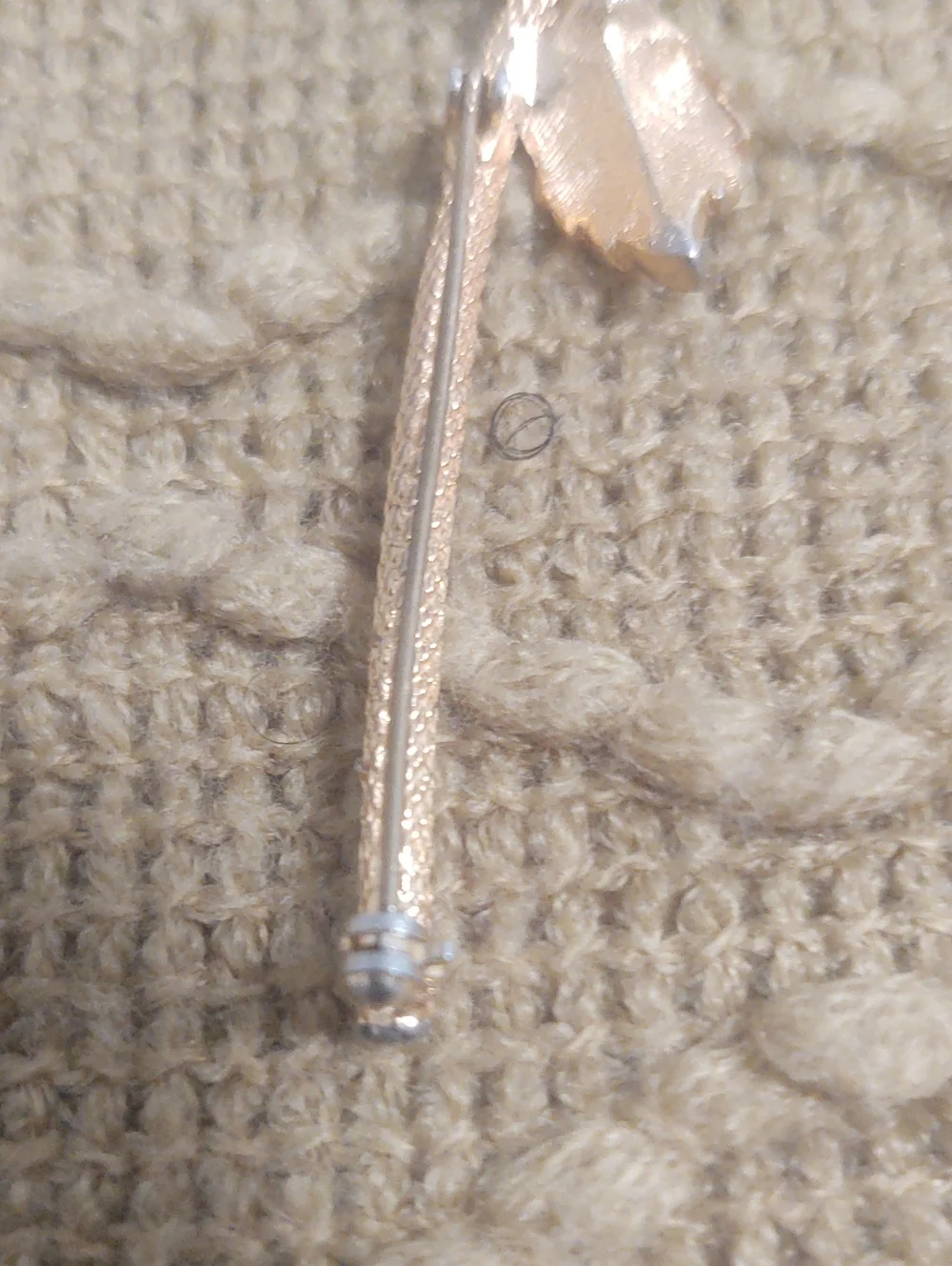 Vintage Rosebud Pearl Brooch